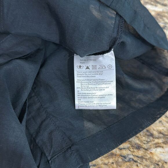 Sportalm Kitzbuhel Black Cotton Silk Blend Embellished Button Down Shirt Size M - Picture 7 of 11